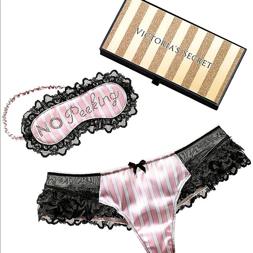 Victoria’s Secret Panty and Eye Mask Set